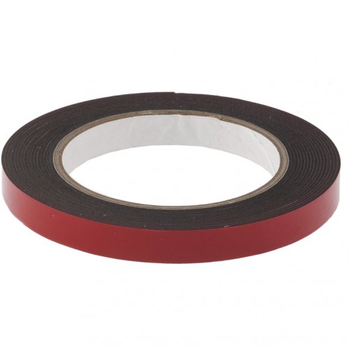 Лента клейкая двухсторонняя черная Matrix на вспененной основе, 19 мм х 5 метров картинка